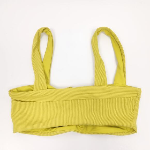 L*Space Lee Lee Bikini Top in Apple Green/Yellow Size Small NWT - Picture 2 of 4